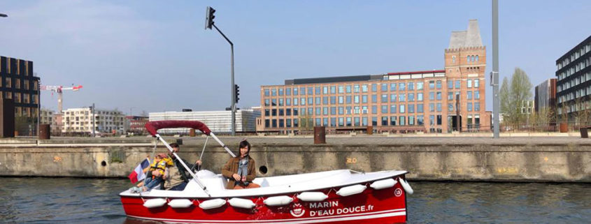 boat sailing on the canal