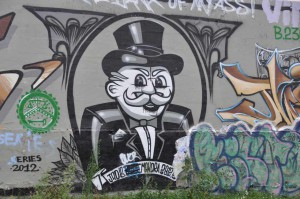 Canal de l'Ourcq : street art Monopoly