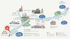 General Map: itineraries