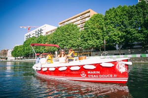 Picnic on a boat