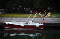 Picnic in the Parc de la Villette on the Canal de l'Ourcq